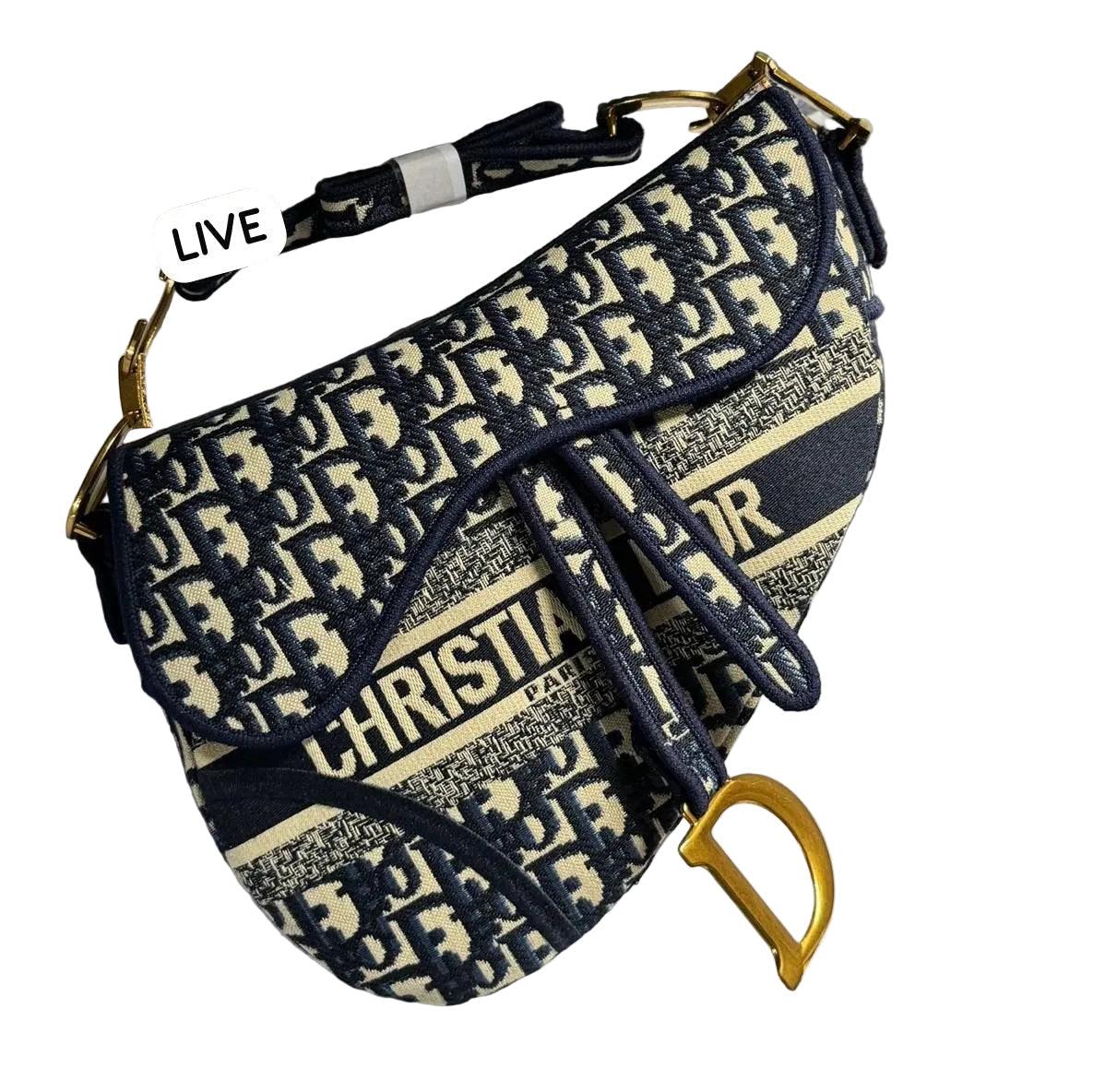Sac Dior Saddle à bandoulière jacquard