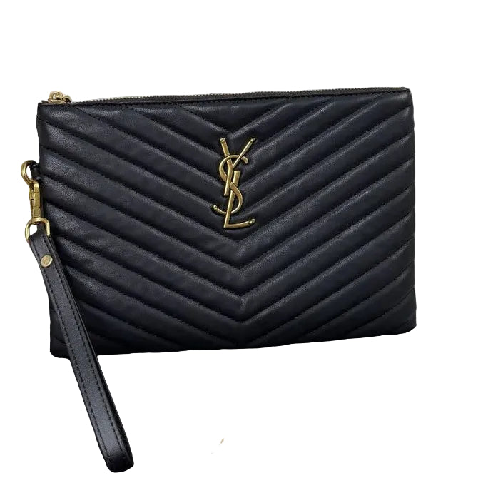 Saint Laurent Cassandre Matelassé Leather Pouch