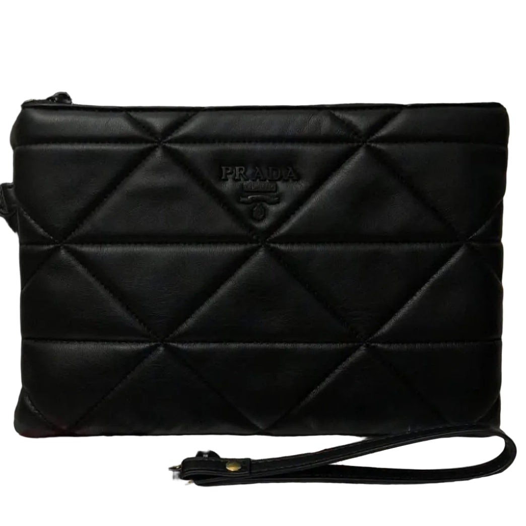 Prada Spectrum Quilted Nappa Leather Clutch