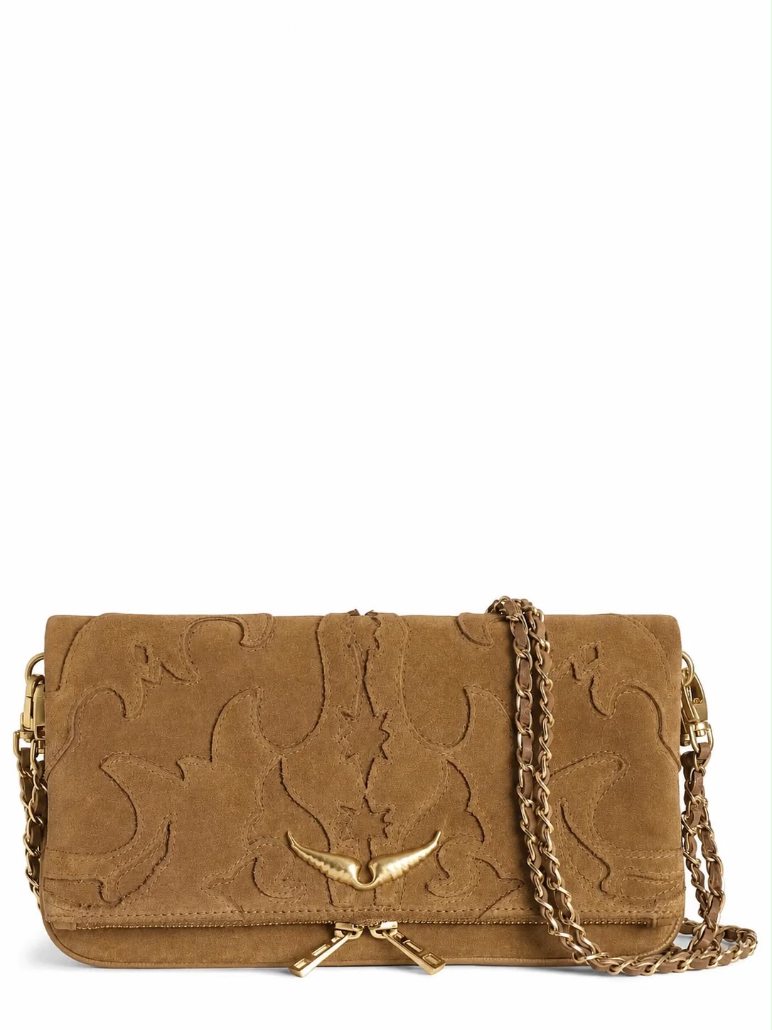 Zadig & Voltaire Rock Western Suede Clutch