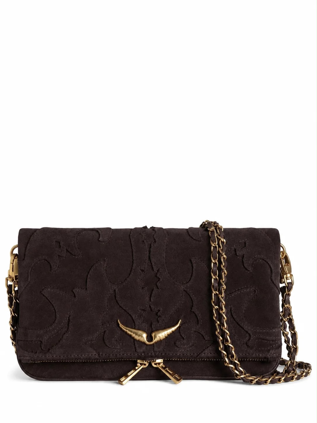Zadig & Voltaire Rock Western Suede Clutch
