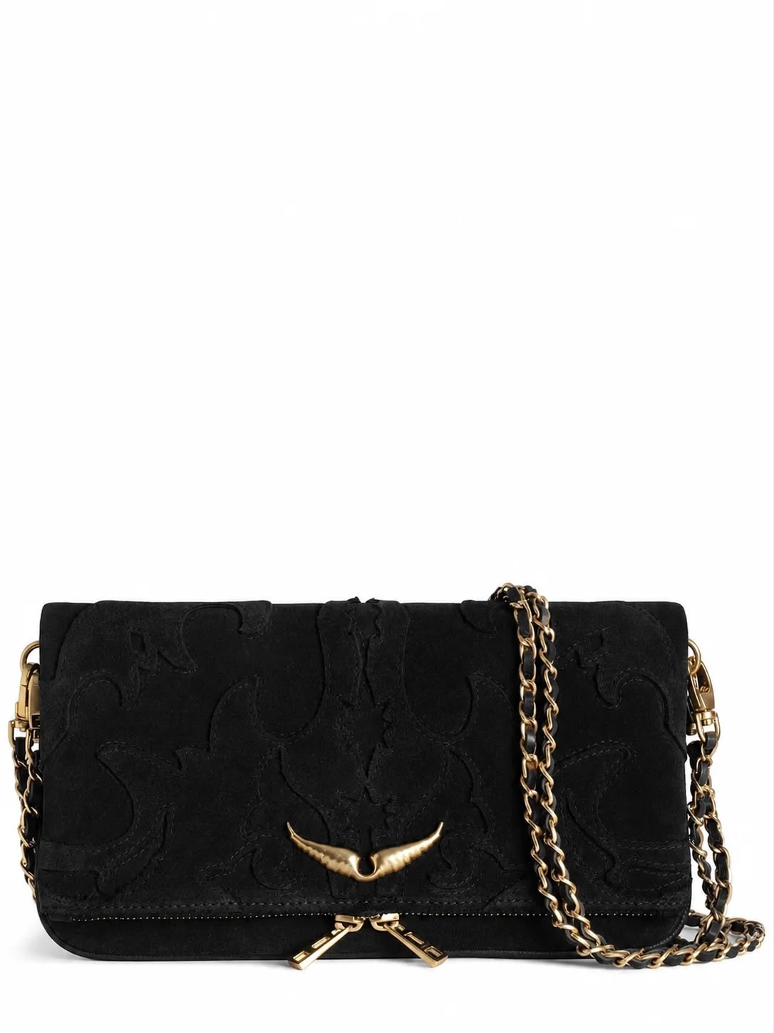 Zadig & Voltaire Rock Western Suede Clutch