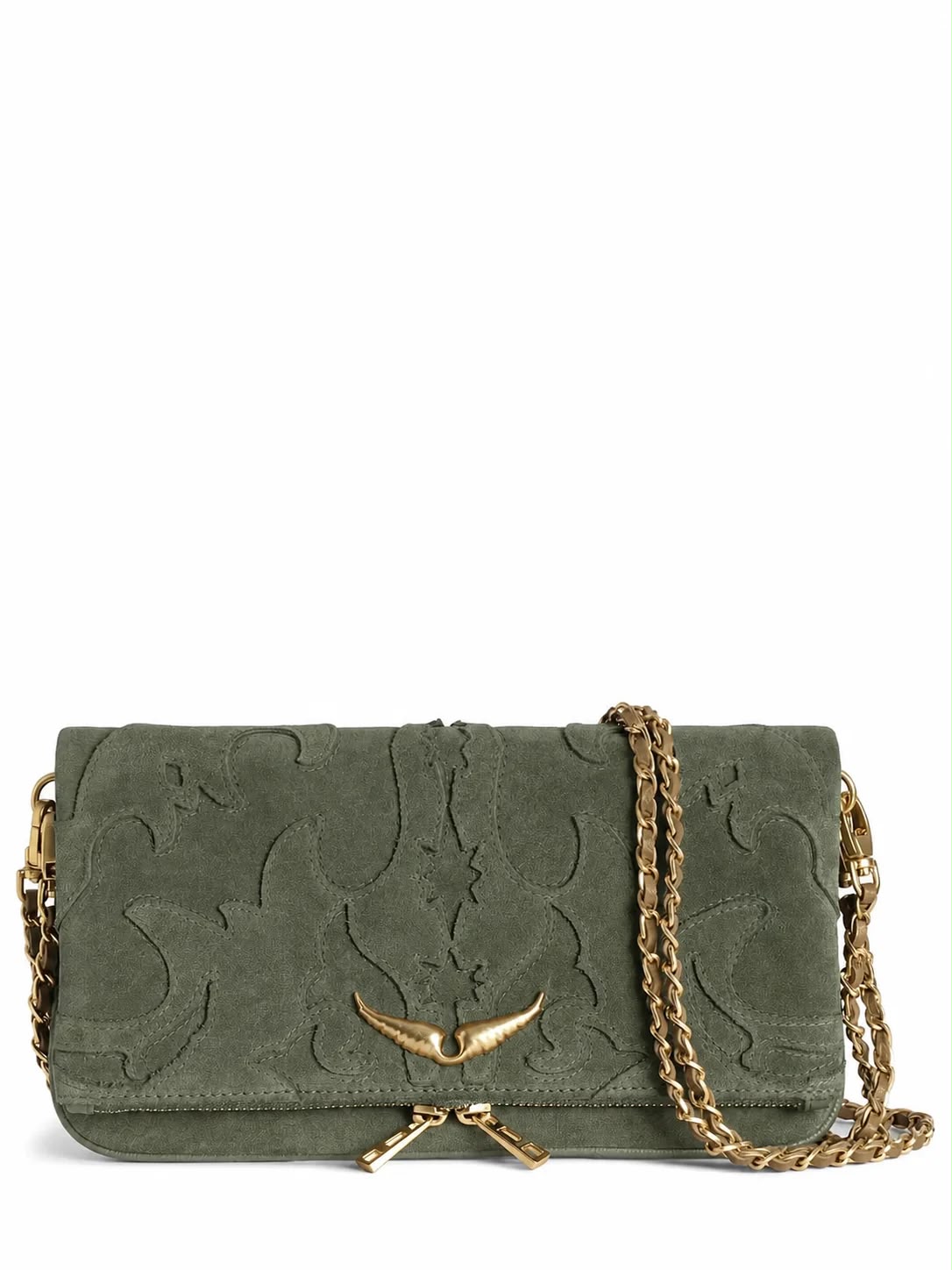 Zadig & Voltaire Rock Western Suede Clutch